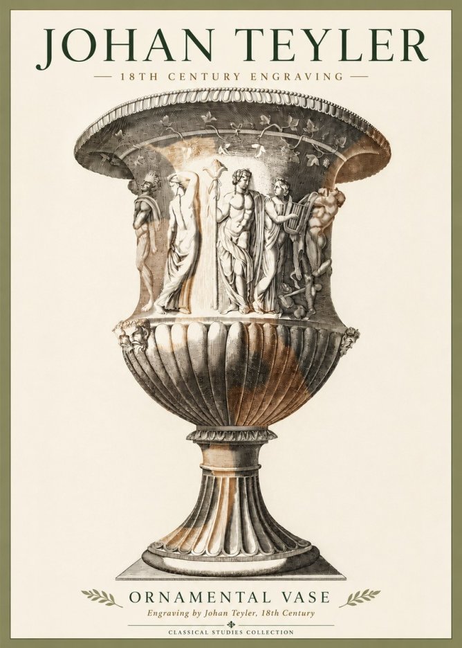 Johan Teyler Ornamental Vase II No4 - Poszter