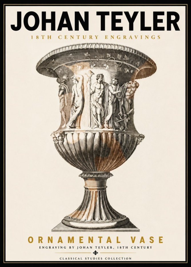 Johan Teyler Ornamental Vase II No5 - Poszter
