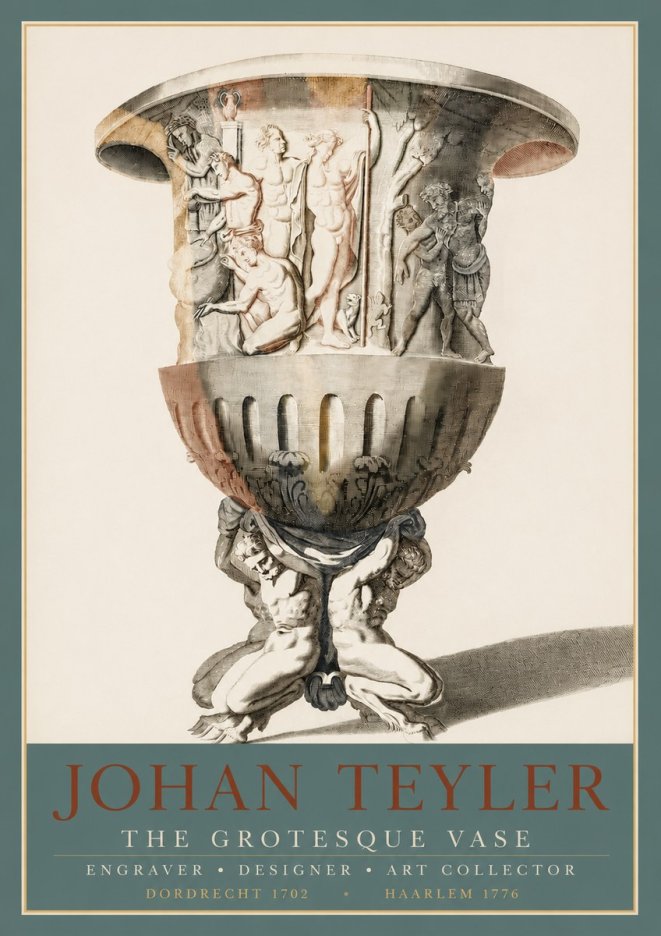 Johan Teyler The Grotesque Vase No3 - Poszter