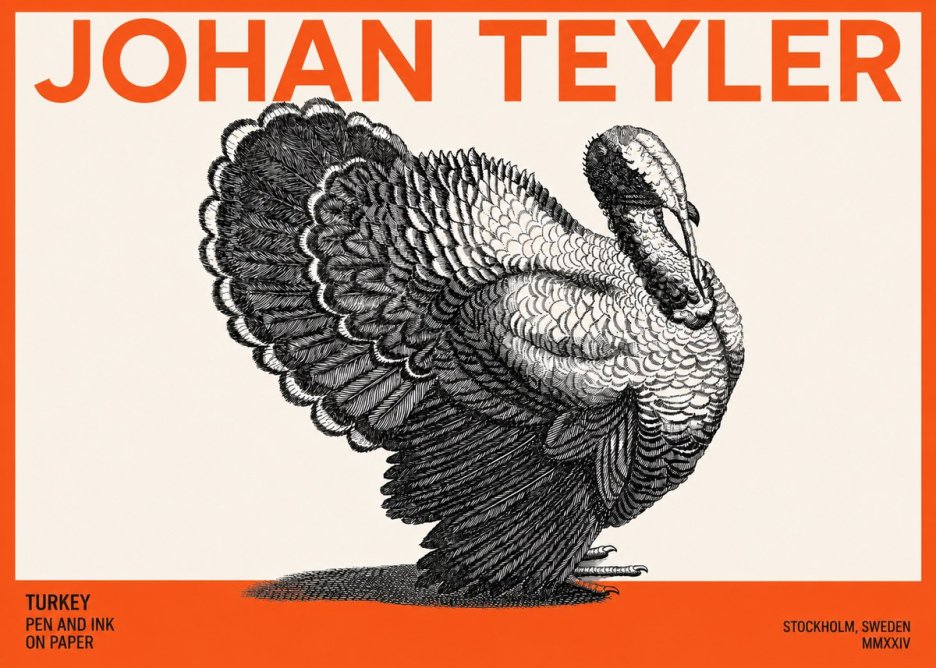 Johan Teyler Turkey No3 - Poszter