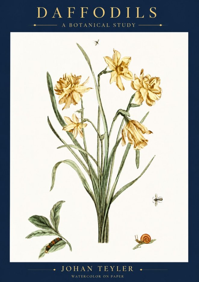 Johan Teyler Daffodils No6 - Poszter