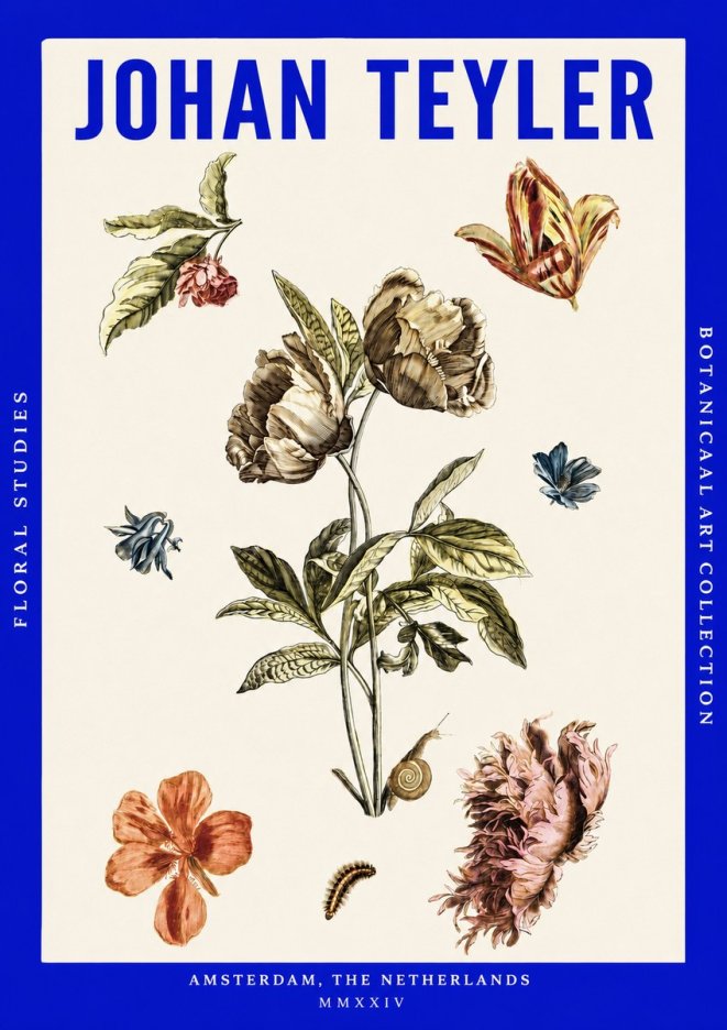 Johan Teyler Floral Studies No3 - Poszter