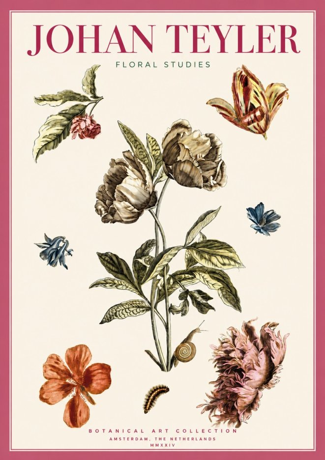 Johan Teyler Floral Studies No5 - Poszter
