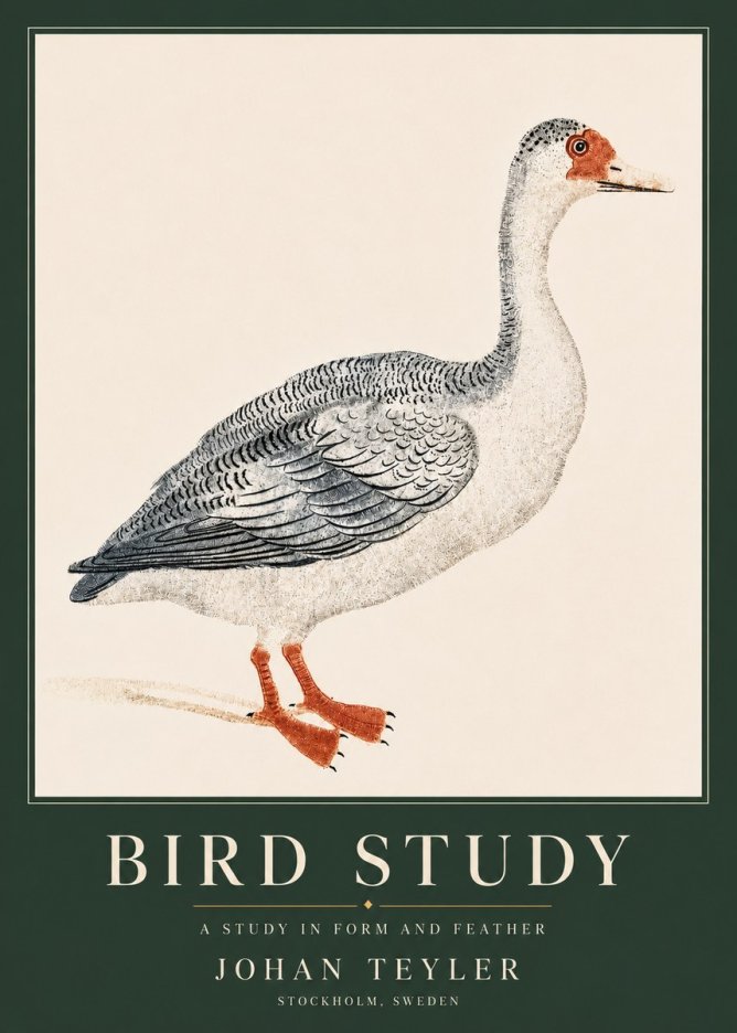 Johan Teyler Goose Study No4 - Poszter