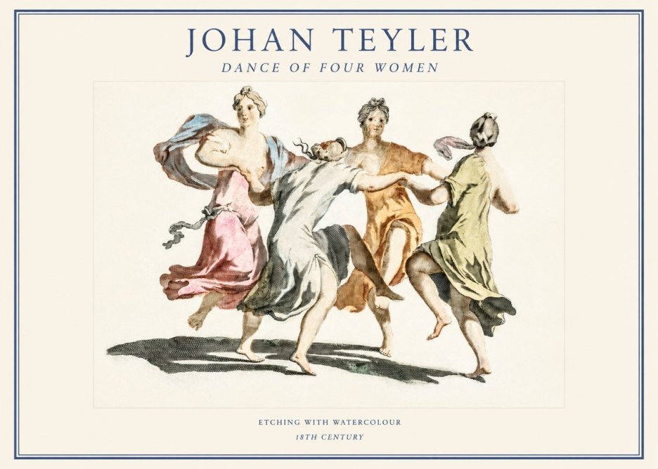 Johan Teyler Dance of Four Women No1 - Poszter