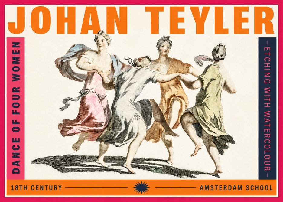 Johan Teyler Dance of Four Women No2 - Poszter