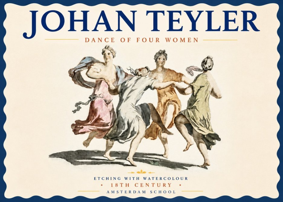Johan Teyler Dance of Four Women No4 - Poszter