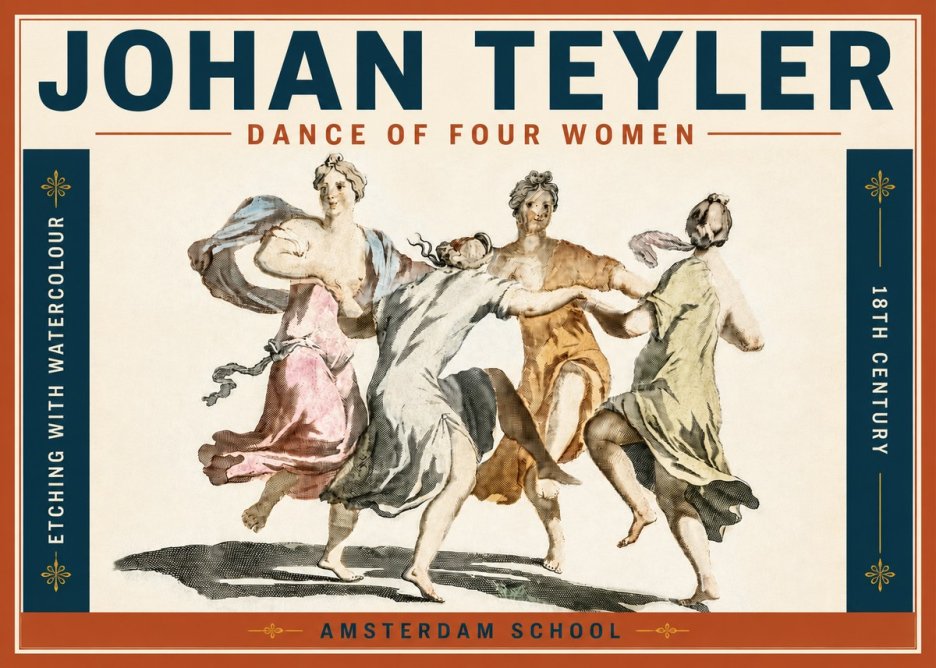 Johan Teyler Dance of Four Women No5 - Poszter