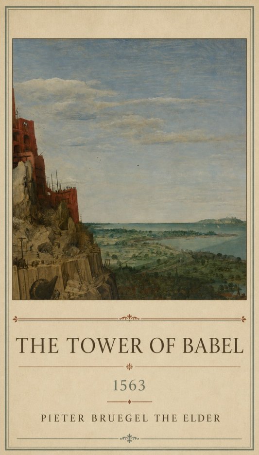 Pieter Bruegel The Tower of Babel X No1 - Poszter