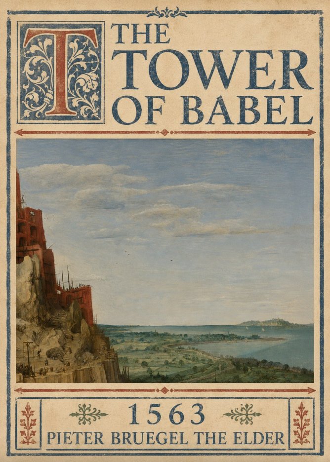 Pieter Bruegel The Tower of Babel X No4 - Poszter