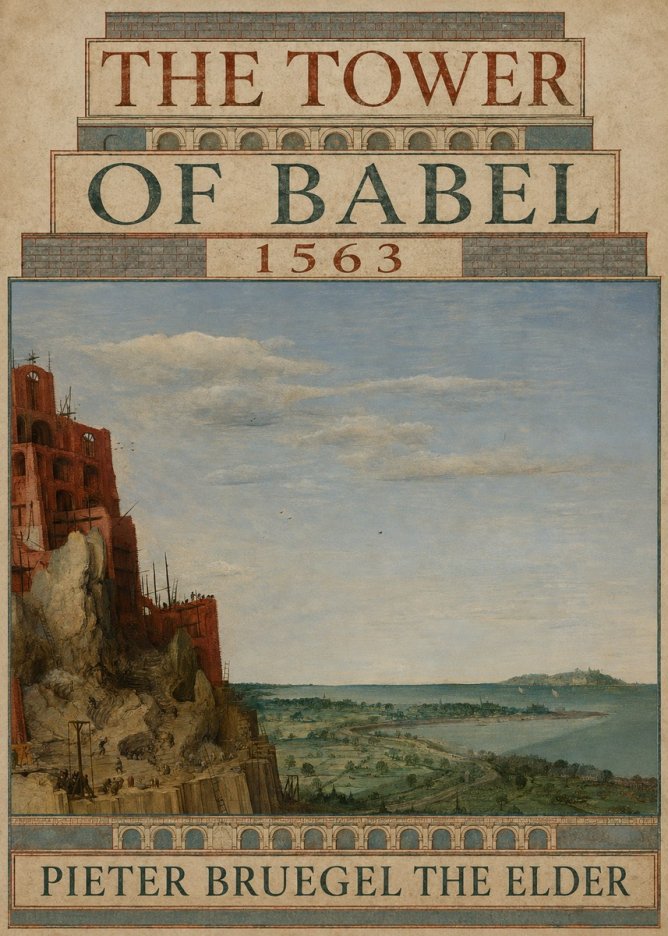 Pieter Bruegel The Tower of Babel X No6 - Poszter