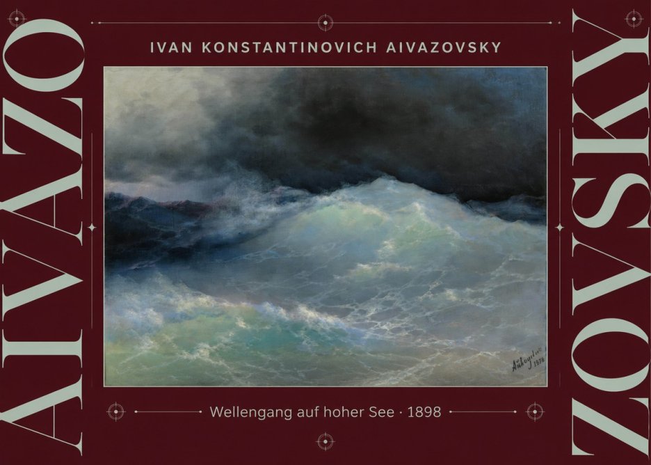Ivan Konstantinovich Aivazovsky Wellengang Auf Hoher See No3 - Poszter