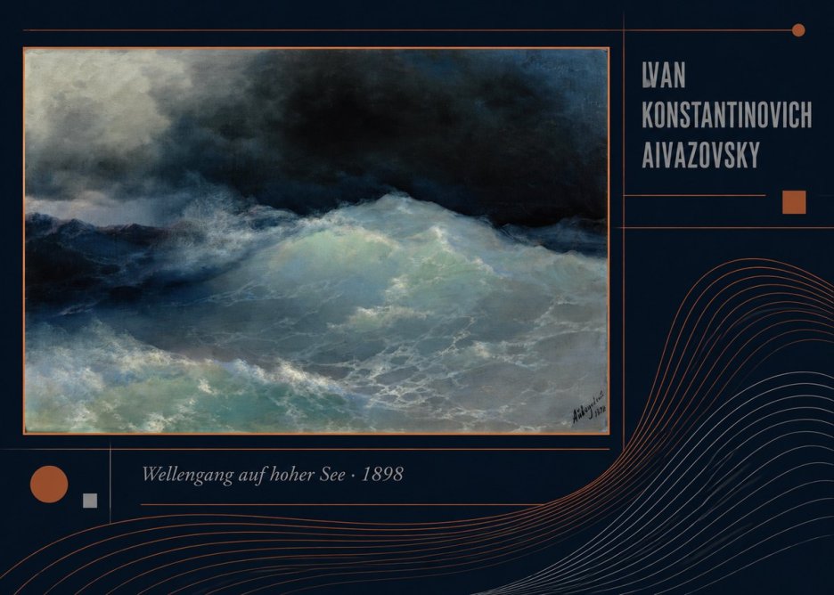 Ivan Konstantinovich Aivazovsky Wellengang Auf Hoher See No4 - Poszter