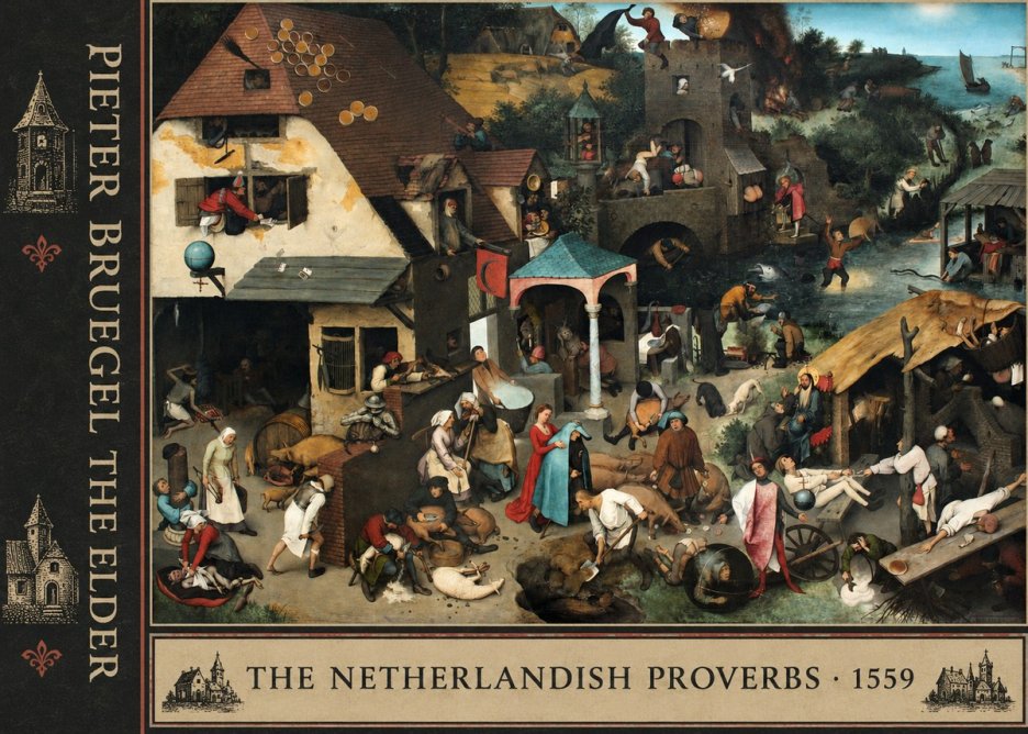 Pieter Bruegel The Netherlandish Proverbs II No2 - Poszter