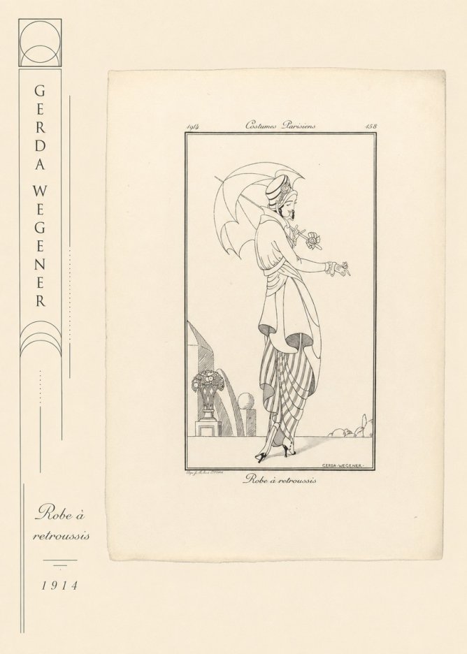 Gerda Wegener Robe À Retroussis No2 - Poszter