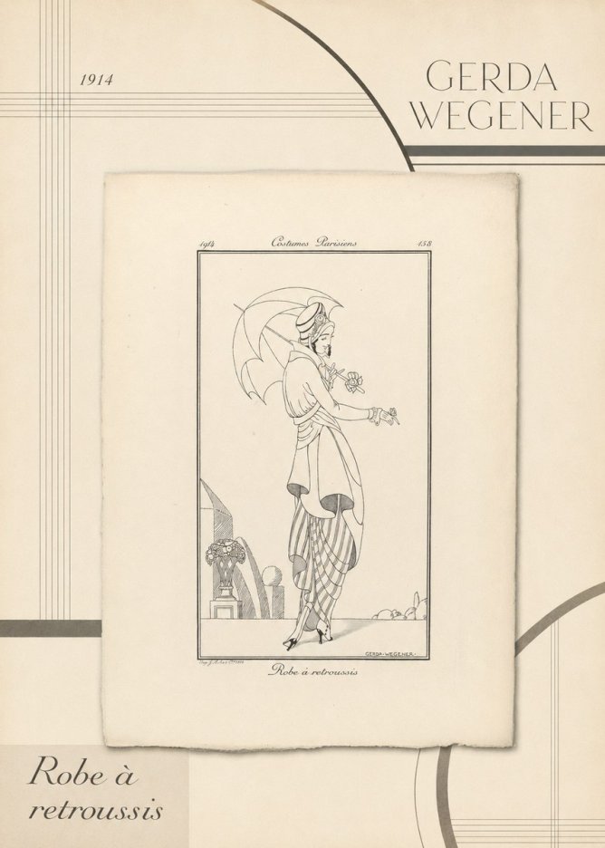 Gerda Wegener Robe À Retroussis No4 - Poszter