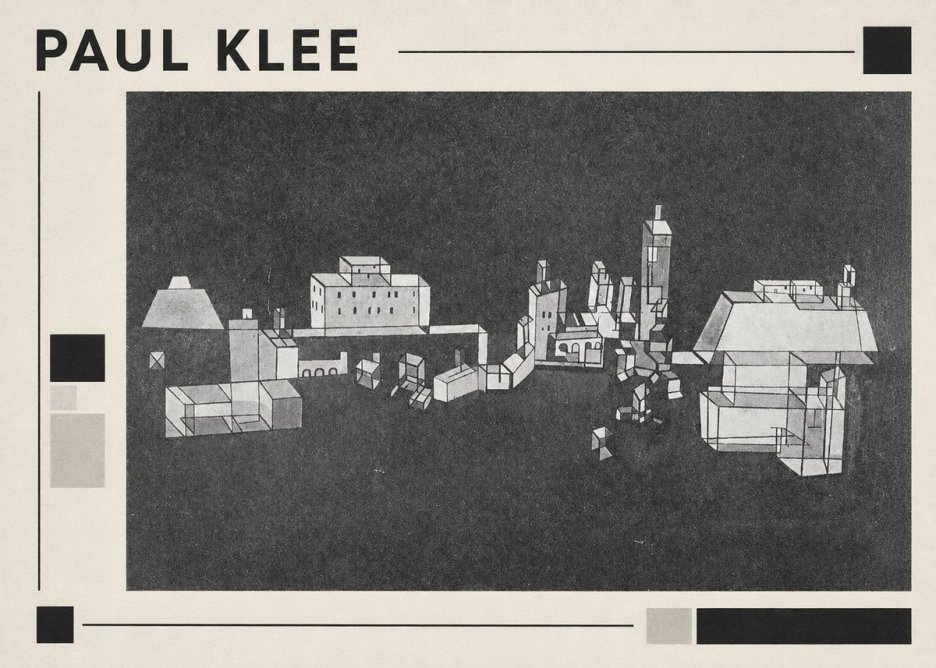 Paul Klee Architectural Forms No1 - Poszter