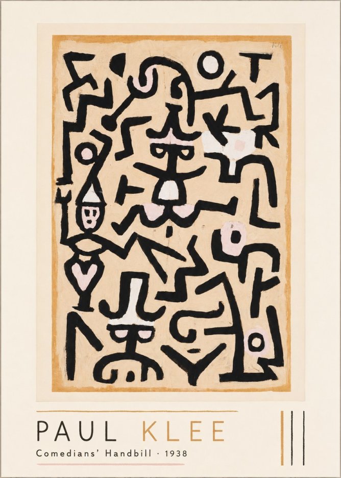 Paul Klee Comedians' Handbill No1 - Poszter