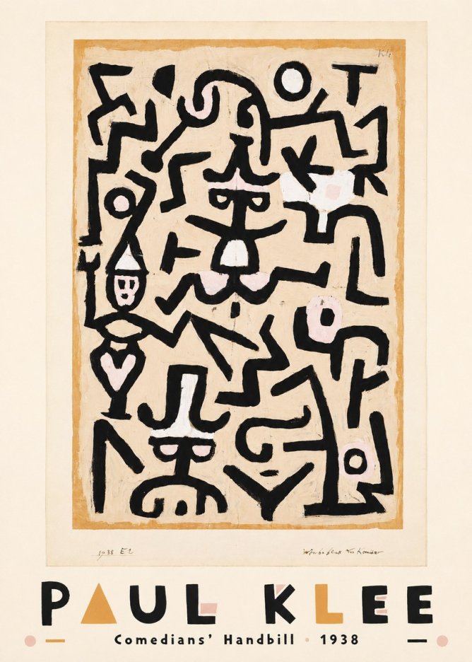Paul Klee Comedians' Handbill No3 - Poszter