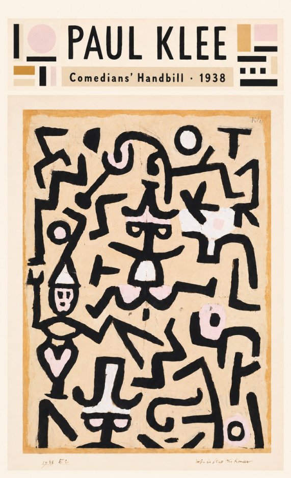 Paul Klee Comedians' Handbill No4 - Poszter