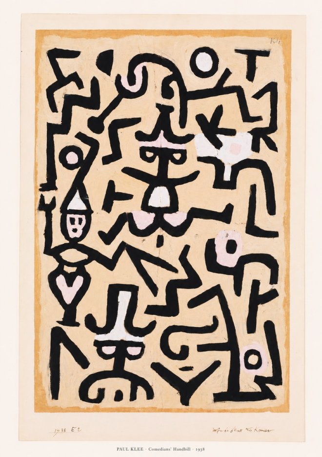 Paul Klee Comedians' Handbill No6 - Poszter