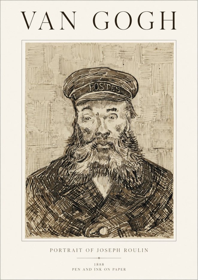 Van Gogh Portrait of Joseph Roulin I No1 - Poszter