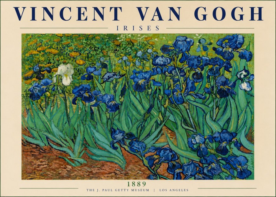 Van Gogh Irises I No5 - Poszter