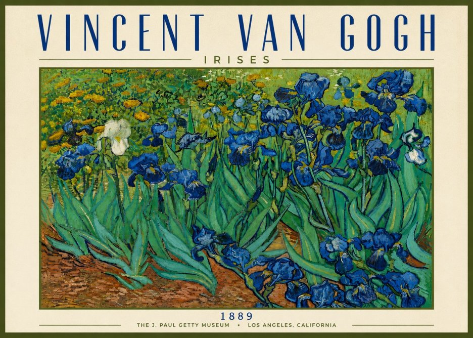 Van Gogh Irises I No6 - Poszter
