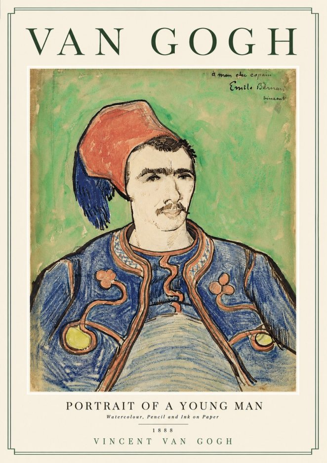 Van Gogh Portrait of a Young Man No2 - Poszter