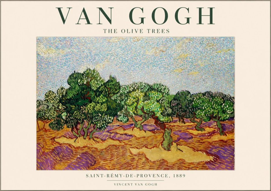 Van Gogh The Olive Trees No1 - Poszter