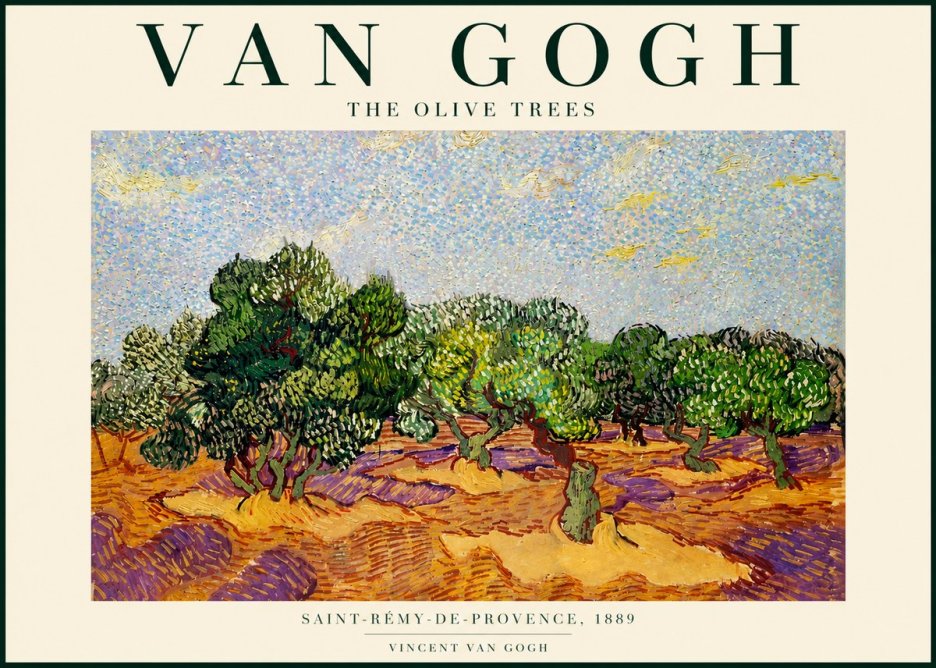 Van Gogh The Olive Trees No4 - Poszter