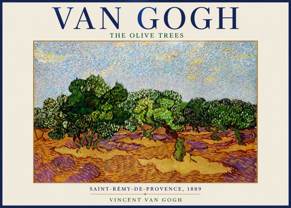 Van Gogh The Olive Trees No6 - Poszter