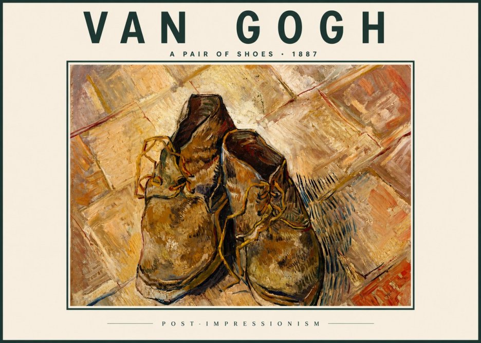 Van Gogh A Pair of Shoes No4 - Poszter