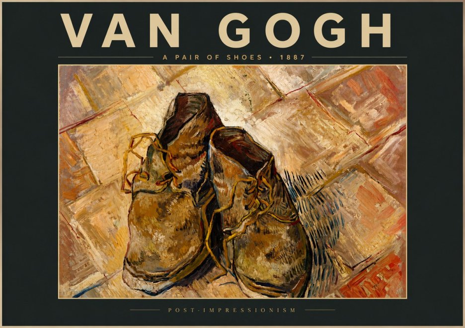 Van Gogh A Pair of Shoes No5 - Poszter