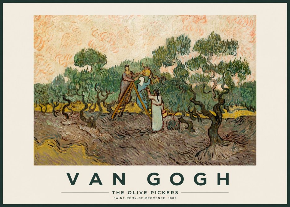 Van Gogh The Olive Pickers I No2 - Poszter