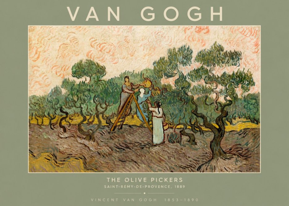 Van Gogh The Olive Pickers I No4 - Poszter