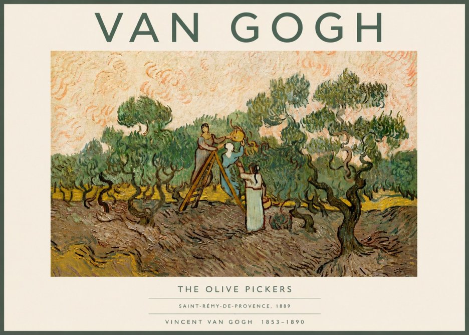Van Gogh The Olive Pickers I No6 - Poszter