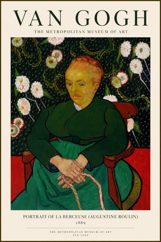 Van Gogh Portrait of La Berceuse (Augustine Roulin) No1 - Poszter