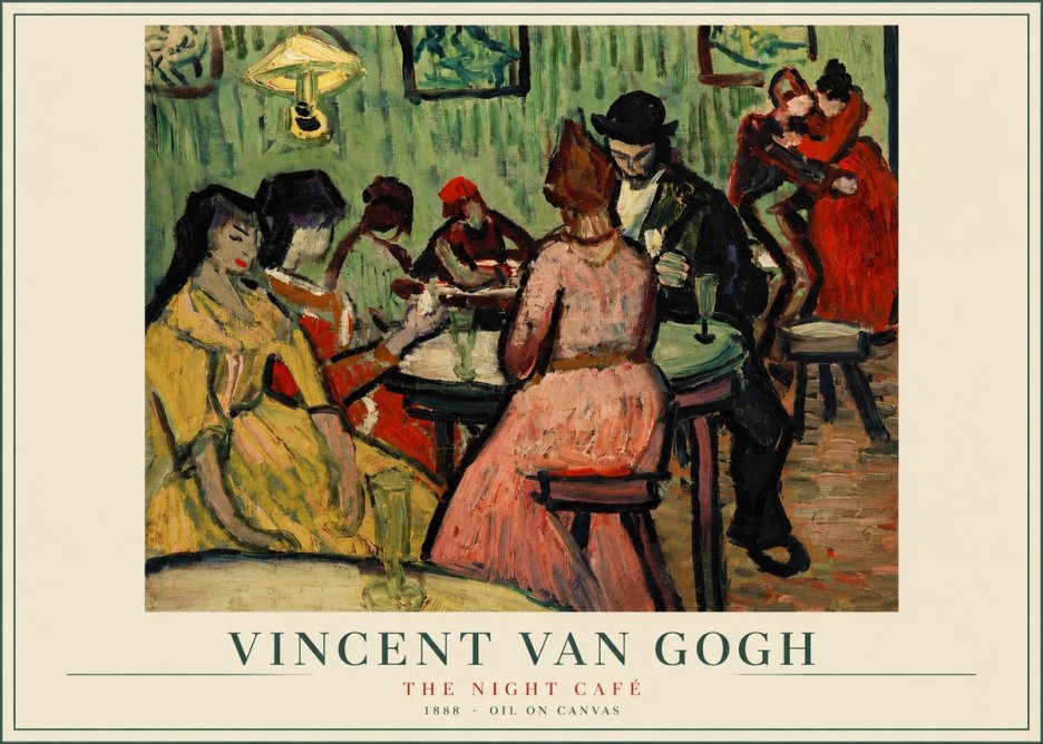 Van Gogh The Night Café I No2 - Poszter