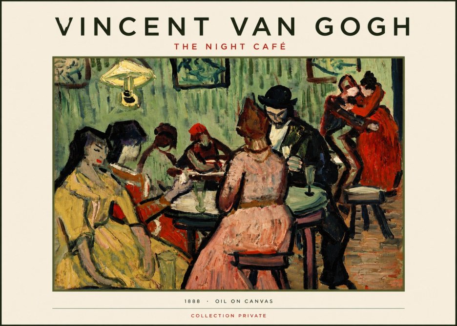 Van Gogh The Night Café I No3 - Poszter