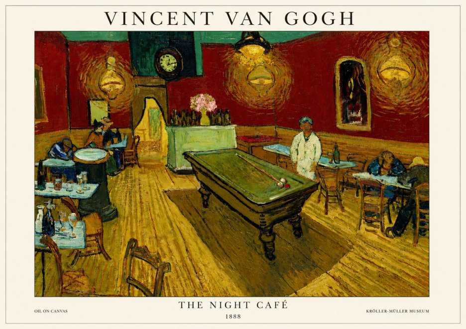 Van Gogh The Night Café II No3 - Poszter