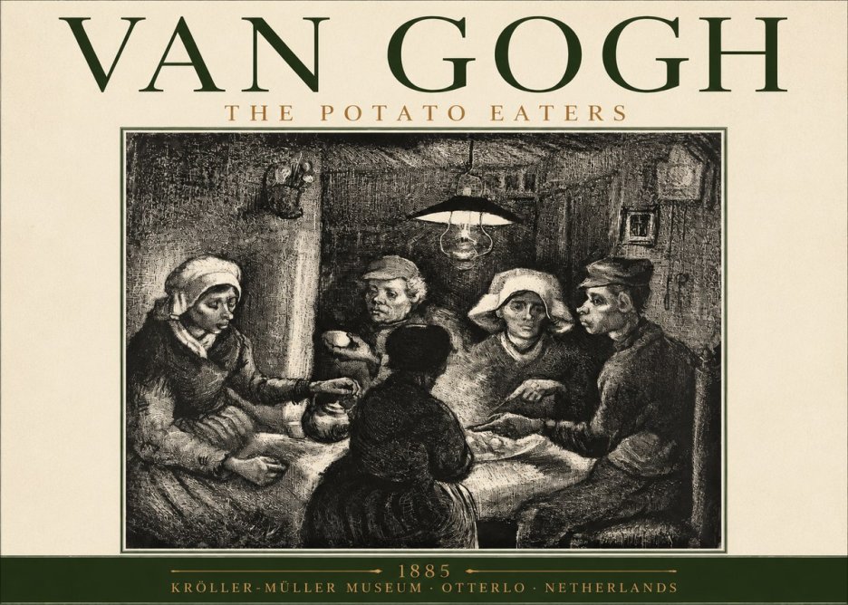 Van Gogh The Potato Eaters I No2 - Poszter