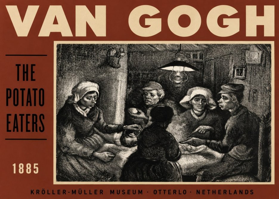 Van Gogh The Potato Eaters I No3 - Poszter