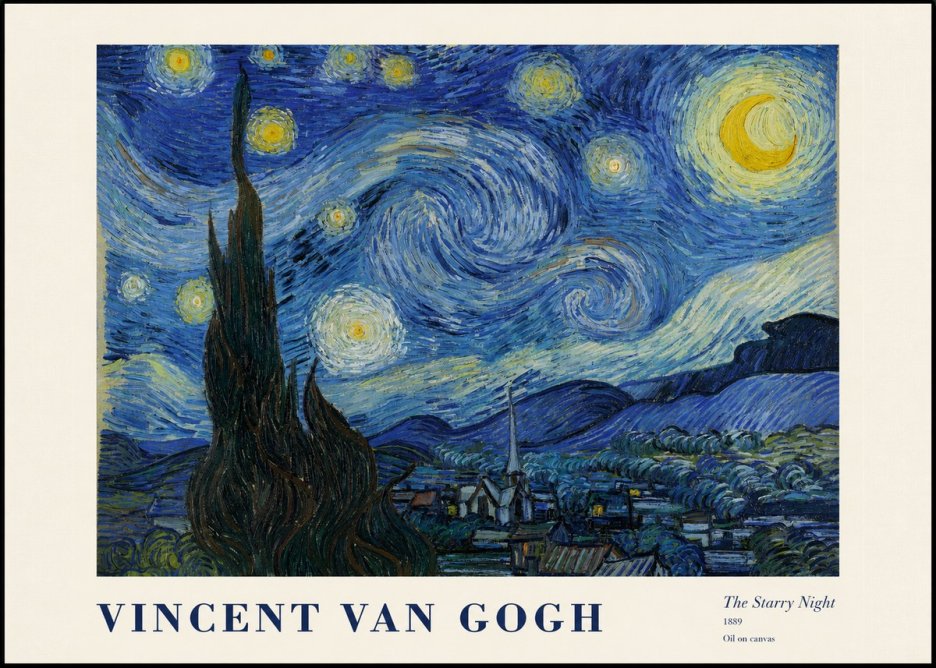 Van Gogh The Starry Night No1 - Poszter