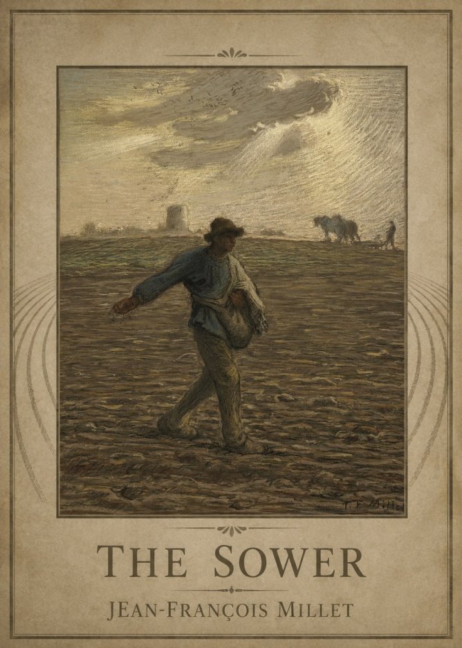 Jean-François Millet The Sower I No1 - Poszter