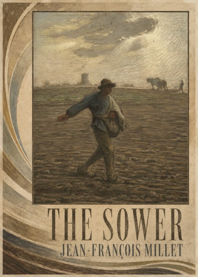 Jean-François Millet The Sower I No2 - Poszter