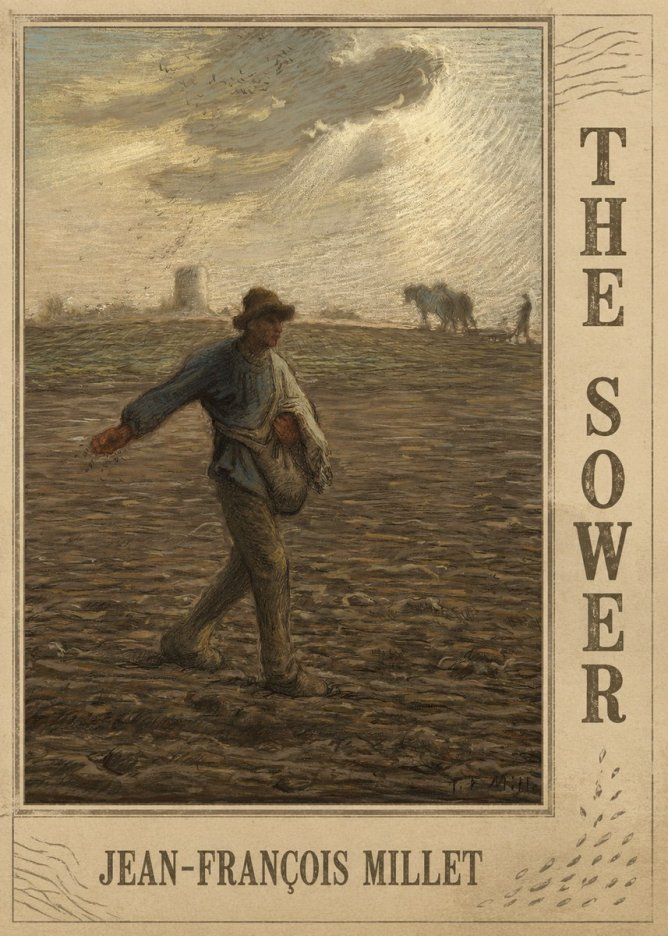 Jean-François Millet The Sower I No3 - Poszter