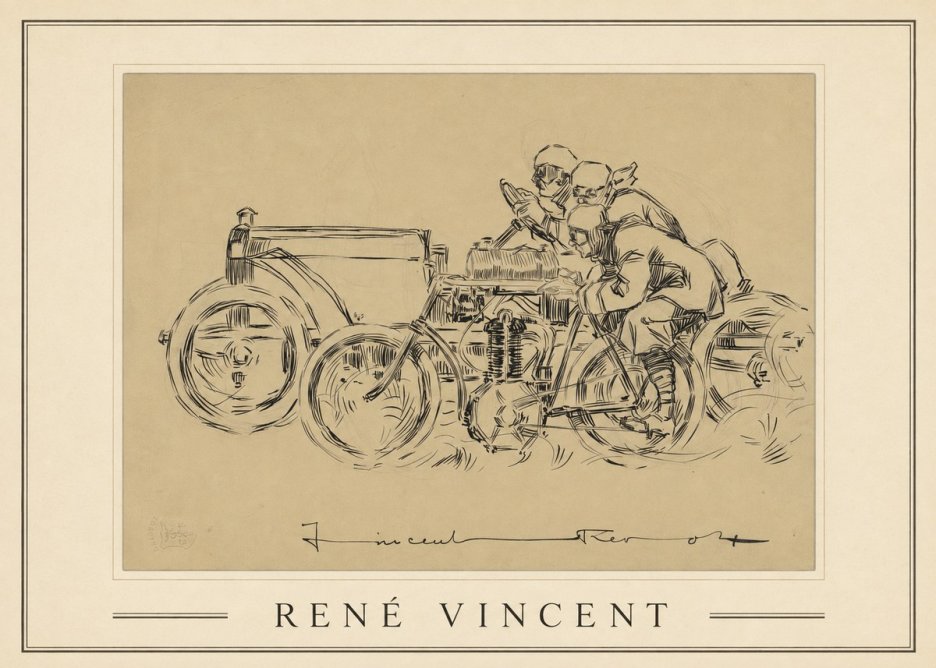 René Vincent Course Automobile No1 - Poszter