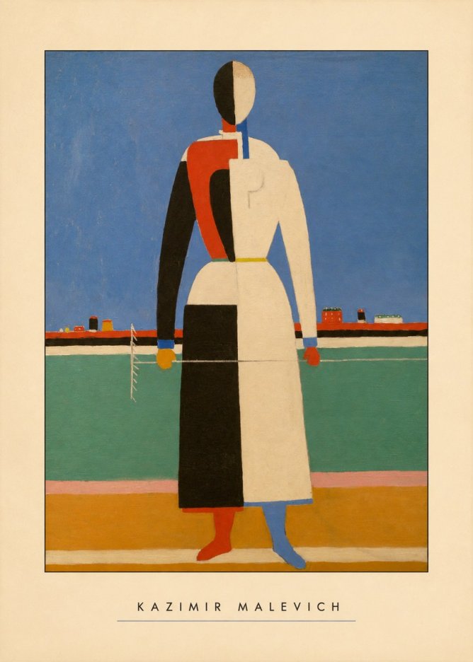 Kazimir Malevich Woman with a Rake No4 - Poszter