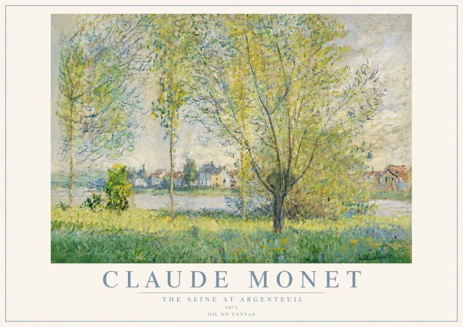 Monet The Seine at Argenteil No6 - Poszter